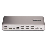StarTech.com 150UE-USB4DOCKTRIPLE replicatore di porte e docking station per laptop Cablato USB4 Grigio