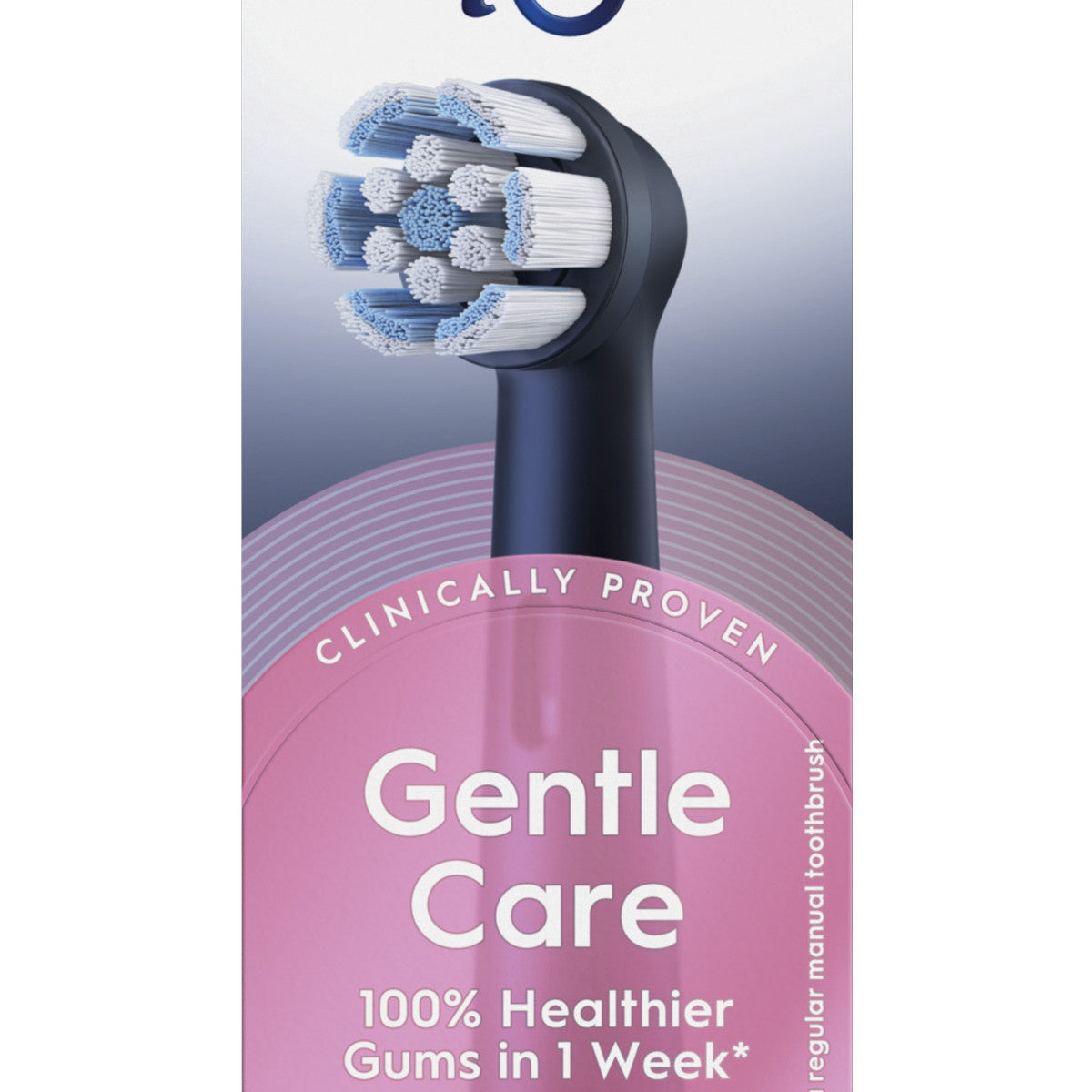 Oral-B Testine di Ricambio iO Series Gentle Care Nere, Testine Rotonde Originali, per Gengive Sensibili, 2 Testine