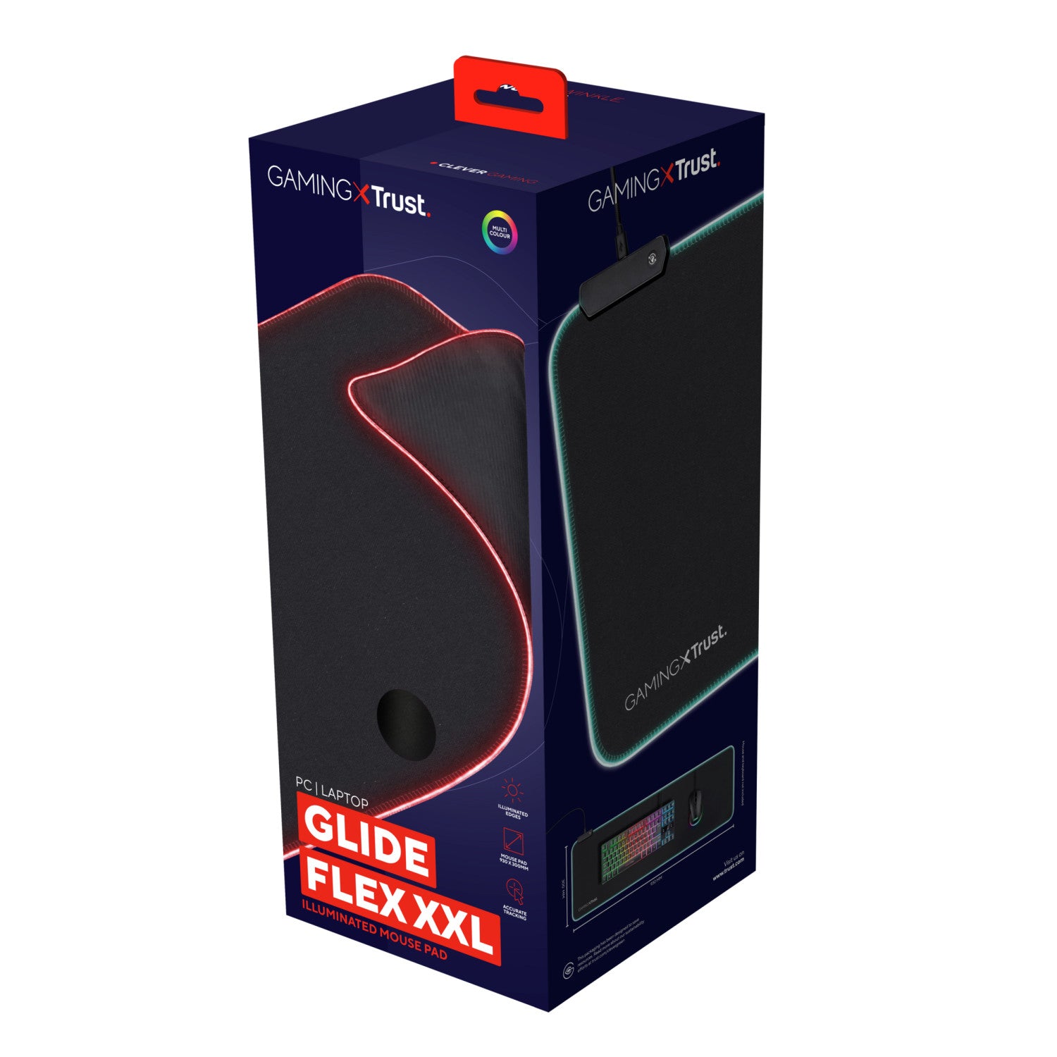 Trust GXT 764 Glide-Flex XXL Tappetino per Mouse Gaming da Computer Nero