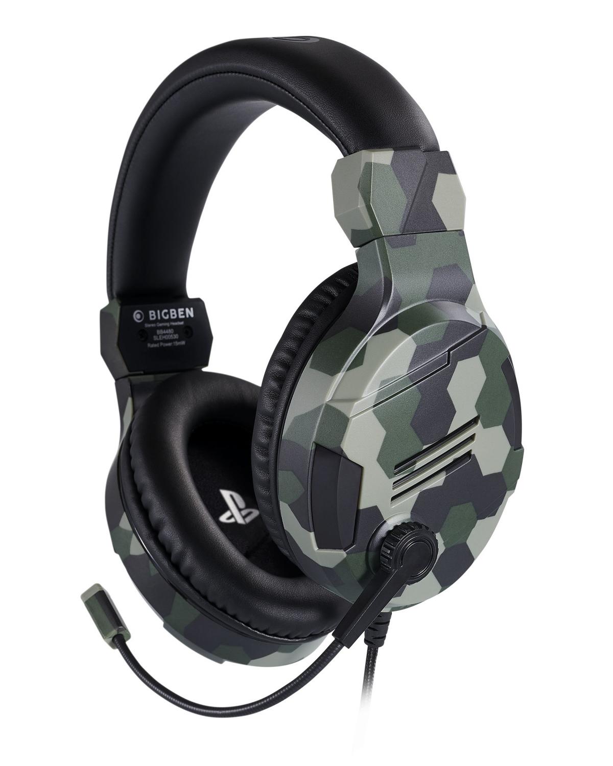 Bigben Interactive PS4OFHEADSETV3G cuffia e auricolare Cablato A Padiglione Giocare Mimetico