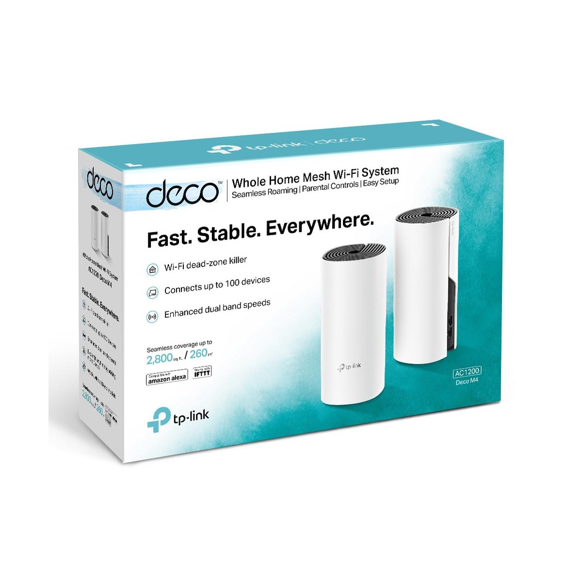TP-Link Deco M4 2-pack Dual-band 2.4 GHz/5 GHz Wi-Fi 5 Bianco Interno