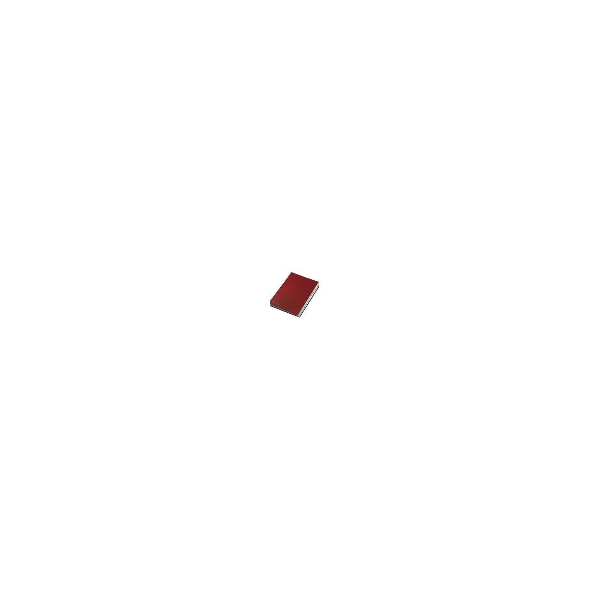 Fraschini Alphabetical Folders divisore Rosso Finta pelle 240 x 340 mm