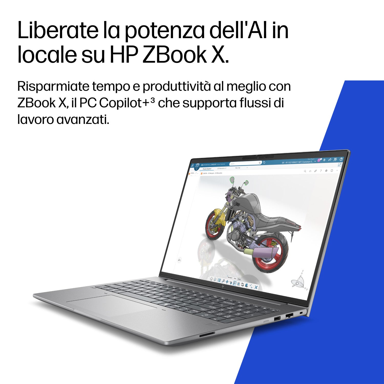 HP DK1L4ET laptop Copilot PC Intel Core Ultra 7 356H 40,6 cm (16") WUXGA 24 GB DDR5-SDRAM 1 TB SSD NVIDIA RTX PRO 1000 Blackwell Wi-Fi 6E (802.11ax) Windows 11 Pro AI Workstation, AI PC Argento
