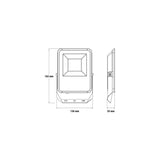 Beghelli Proiettore Led Floodlight FL Dual Sensor 86169 20W Nero IP66 4000K
