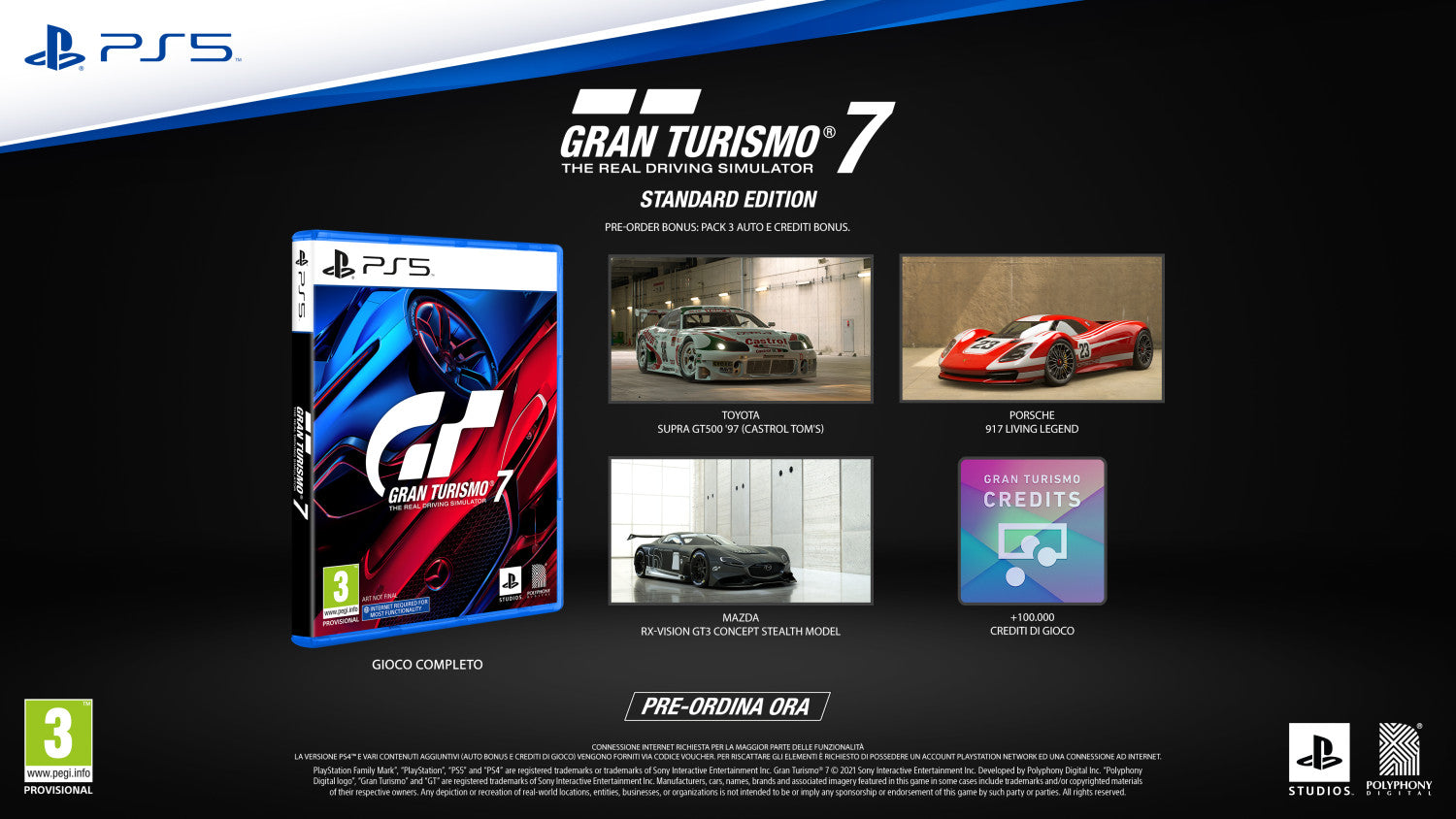 Sony Gran Turismo 7, Standard Edition Multilingua PlayStation 5