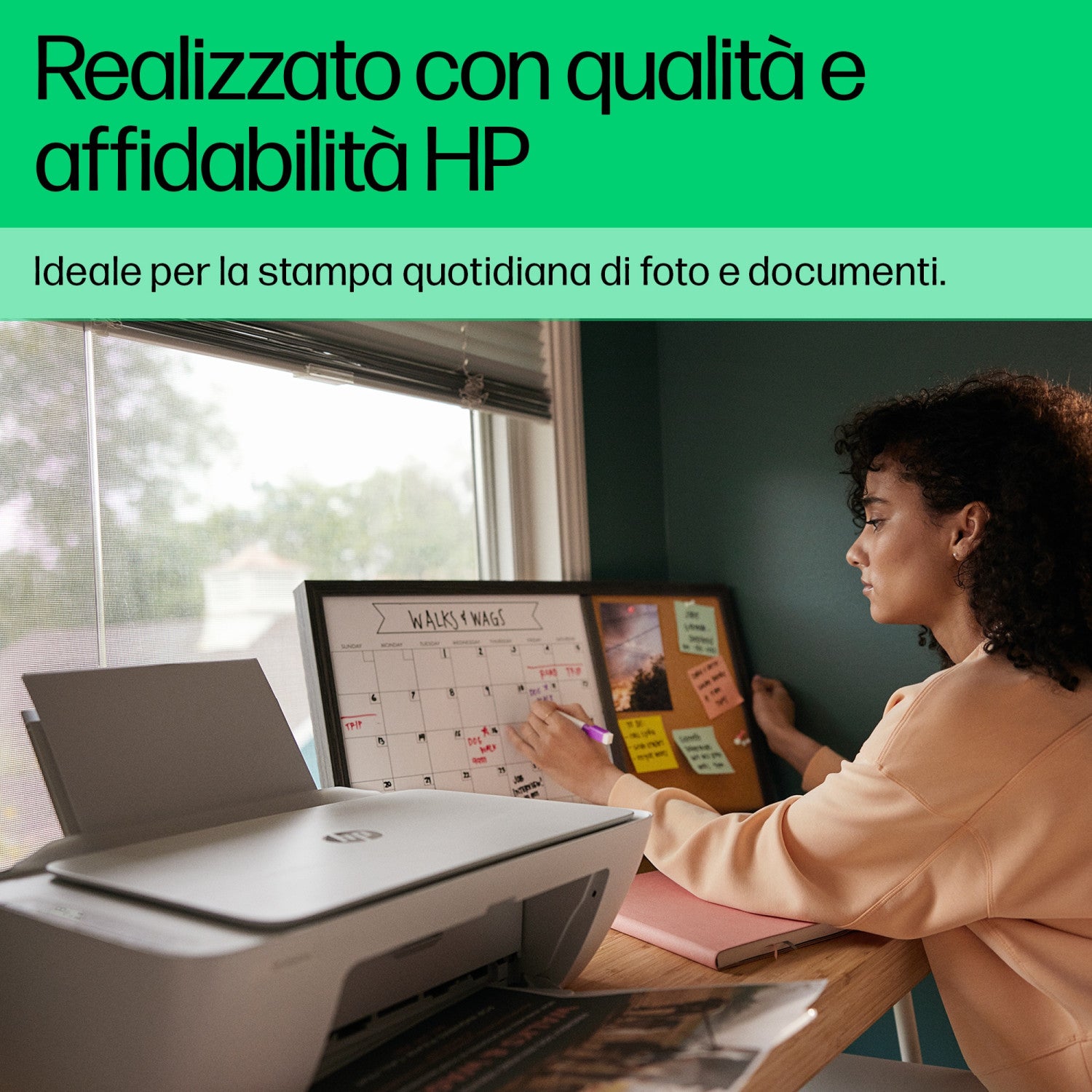 HP DeskJet Stampante Multifunzione 2822e per Casa Bianco