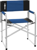 Brunner Sedia Regista Bravura Pieghevole Alluminio Nero/Blu