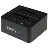 StarTech.com SDOCK2U313R duplicatore multimediale Duplicatore HDD 2 copie Nero