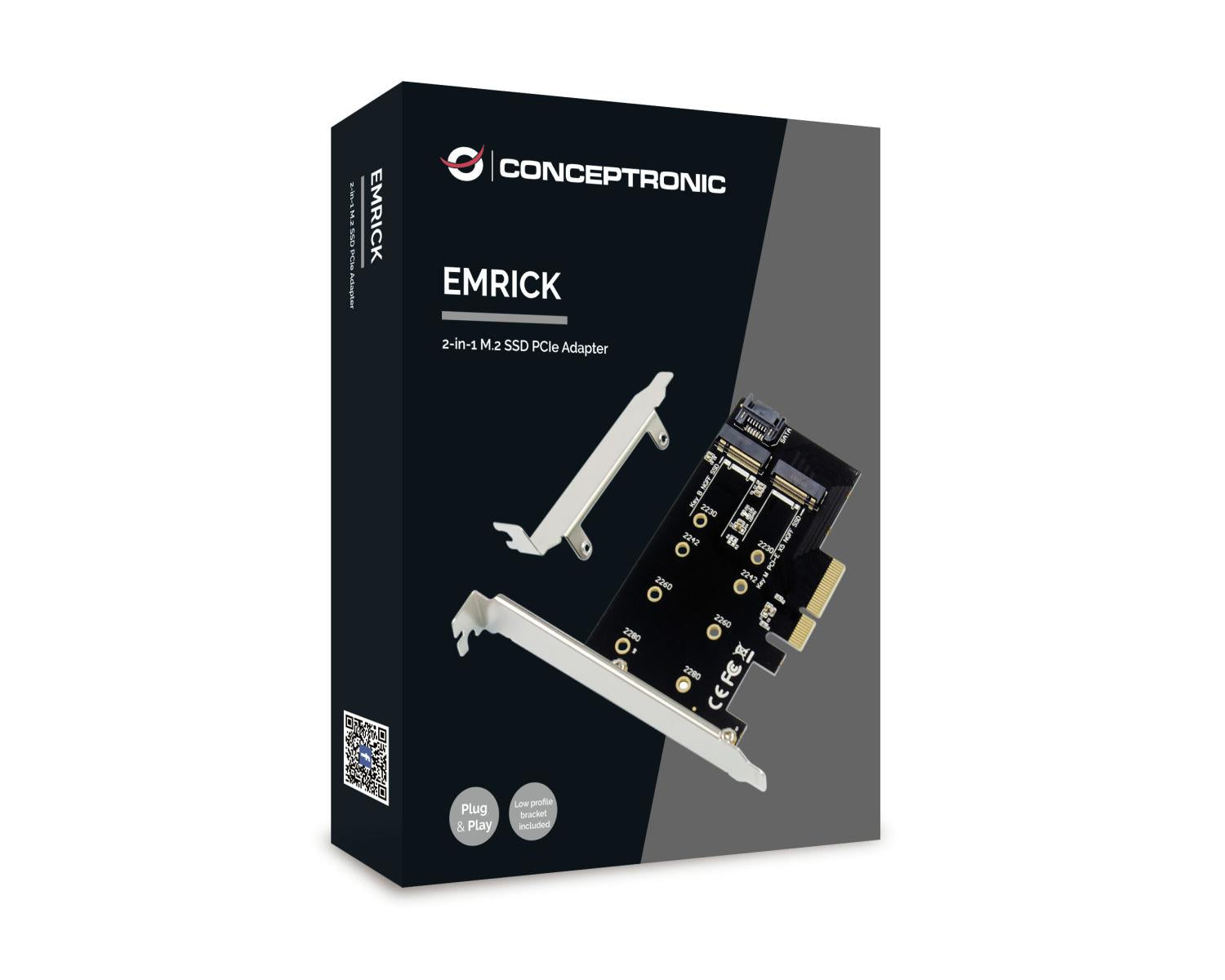 Conceptronic EMRICK04B scheda di interfaccia e adattatore Interno M.2