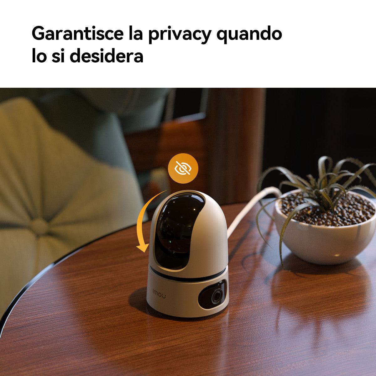 Imou Ranger Dual Telecamera da interno 10Mp con doppia ottica. Ottica fissa da 5Mp ed ottica motorizzata da 5Mp. Riconoscimento umano, animale e movimento