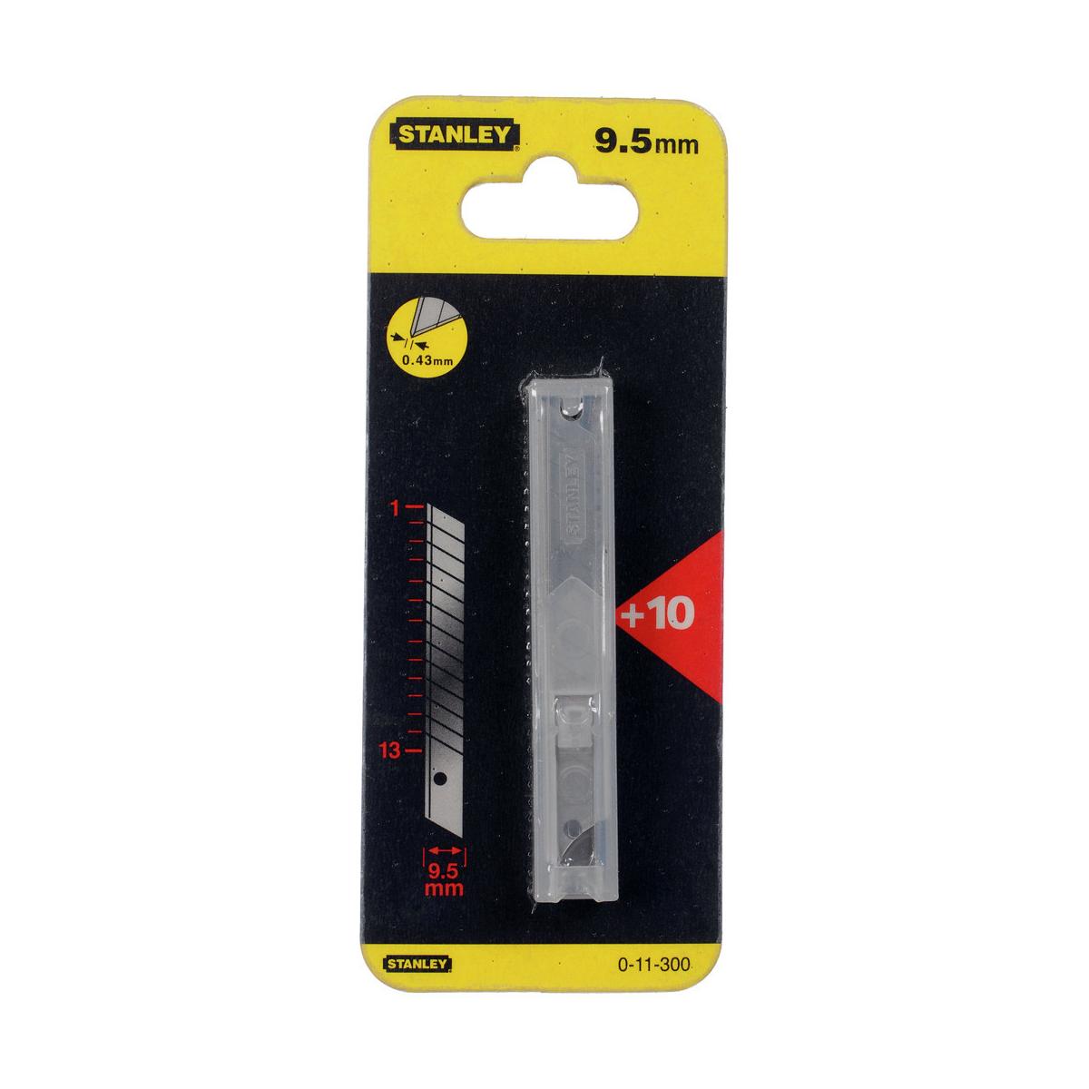 Stanley 0 11 300 Lama per taglierino 10 pz Acciaio
