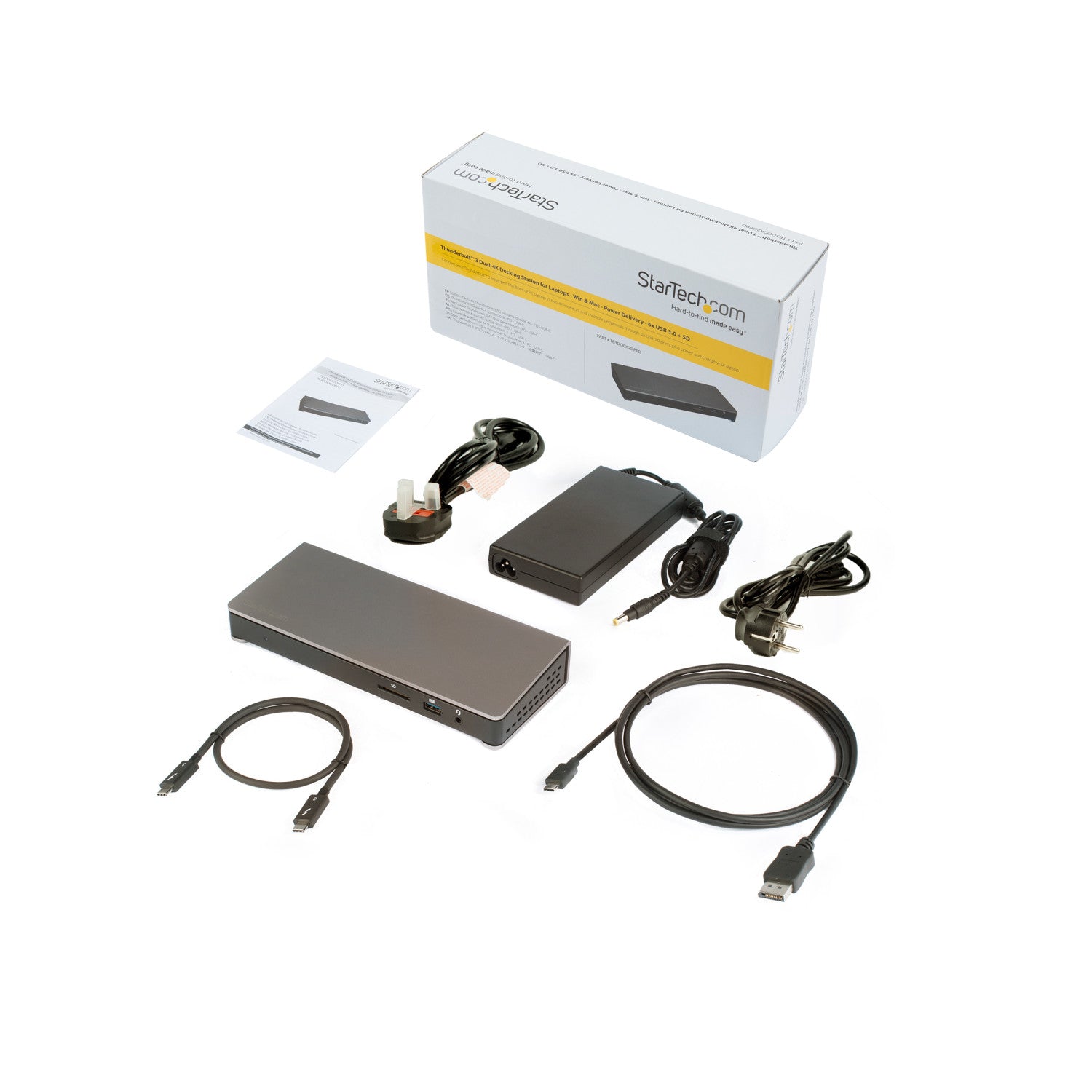 StarTech.com Dock Thunderbolt 3 con lettore SD per doppio schermo - Dual 4K 60hz - 6x porte USB 3.0