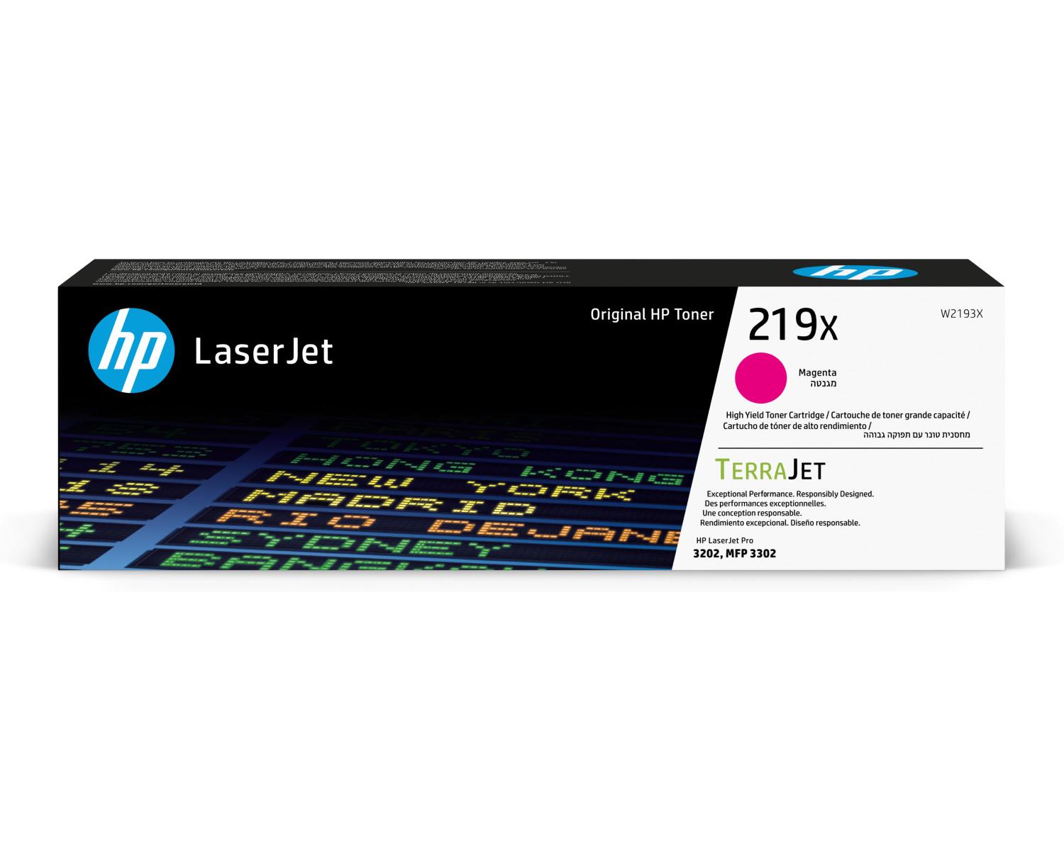 HP Cartuccia toner originale ad alta capacità LaserJet 219X magenta