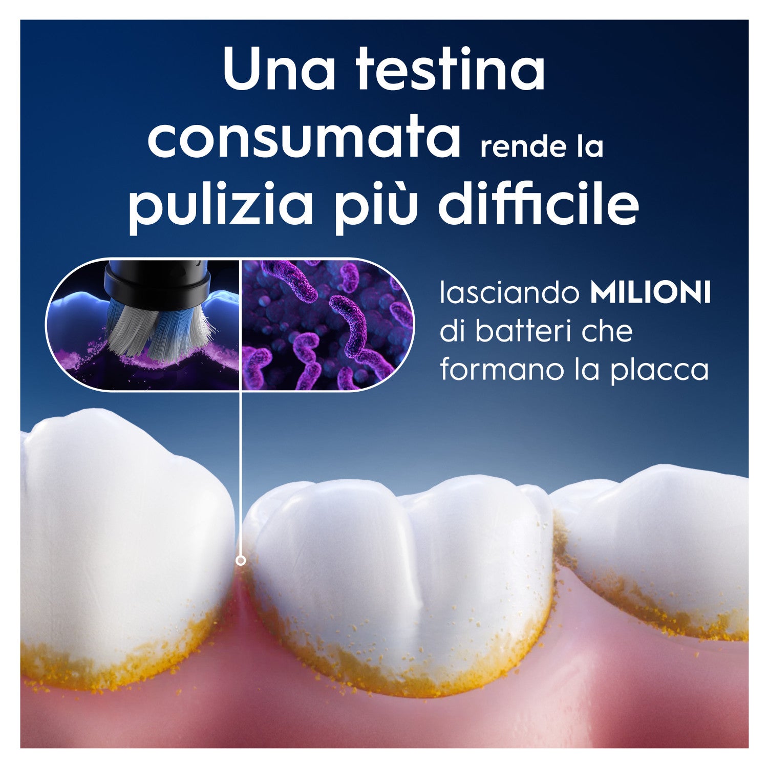 Oral-B Testine di Ricambio iO Series Radiant White Black, testine rotonde di ricambio originali, setole angolate per una rimozione più profonda della placca, con petali lucidanti per lo sbiancamento dei denti, 3