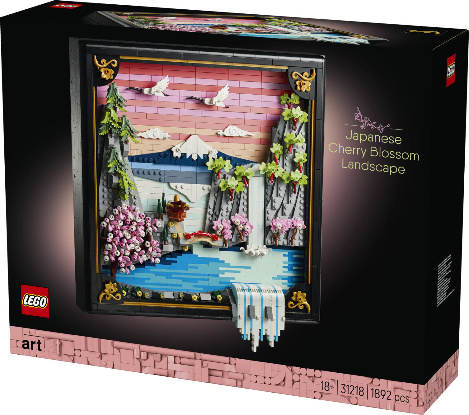 LEGO Art Paesaggio Giapponese con Ciliegi Fioriti 31218 Set da Costruzione per Adulti 1892 Pezzi
