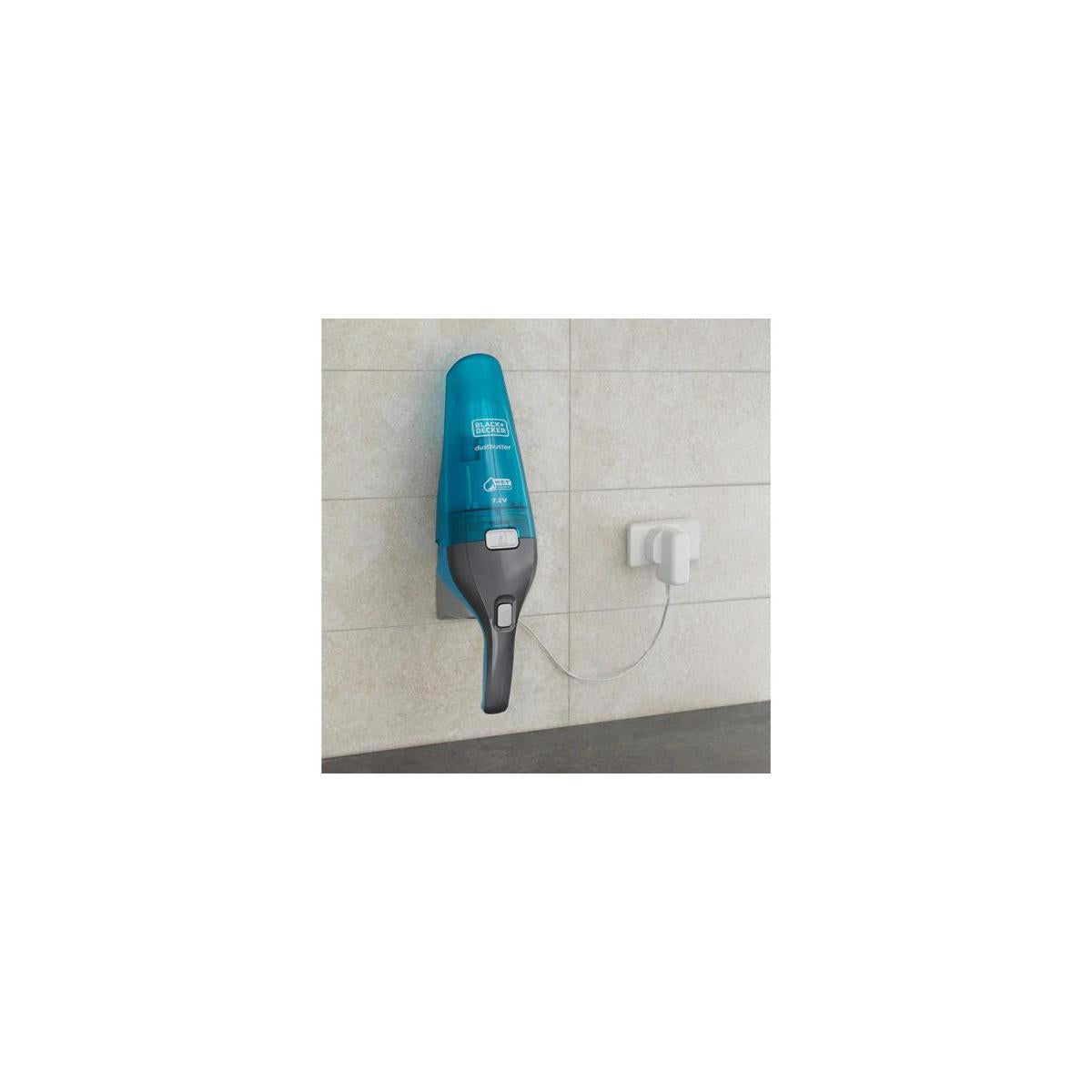 Black e Decker WDC215WA Aspirabriciole Senza Fili Senza Sacchetto Blu Titanio