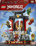 LEGO Ninjago 71866 Display Personaggi Ninja 15 Anniversario Set da Costruzione con 8 Minifigure 447 Pezzi
