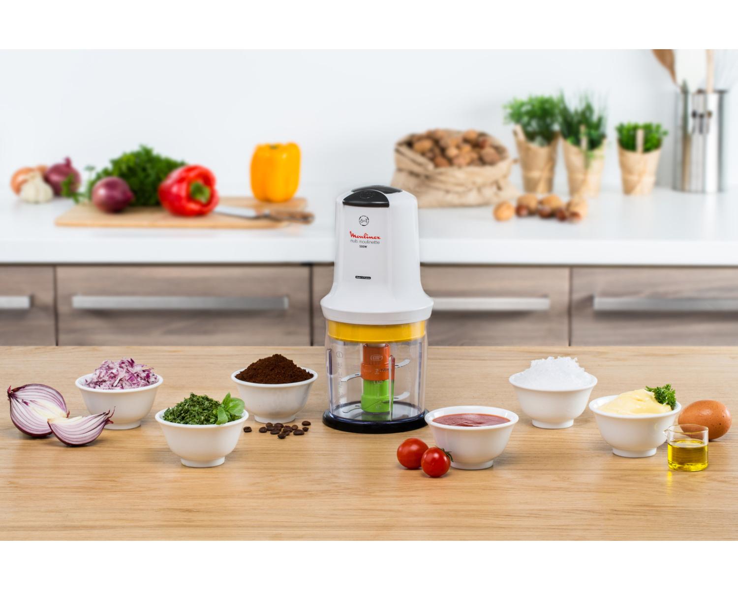 Moulinex AT723110 Tritatutto La Moulinette Multi 6 in 1 Bianco