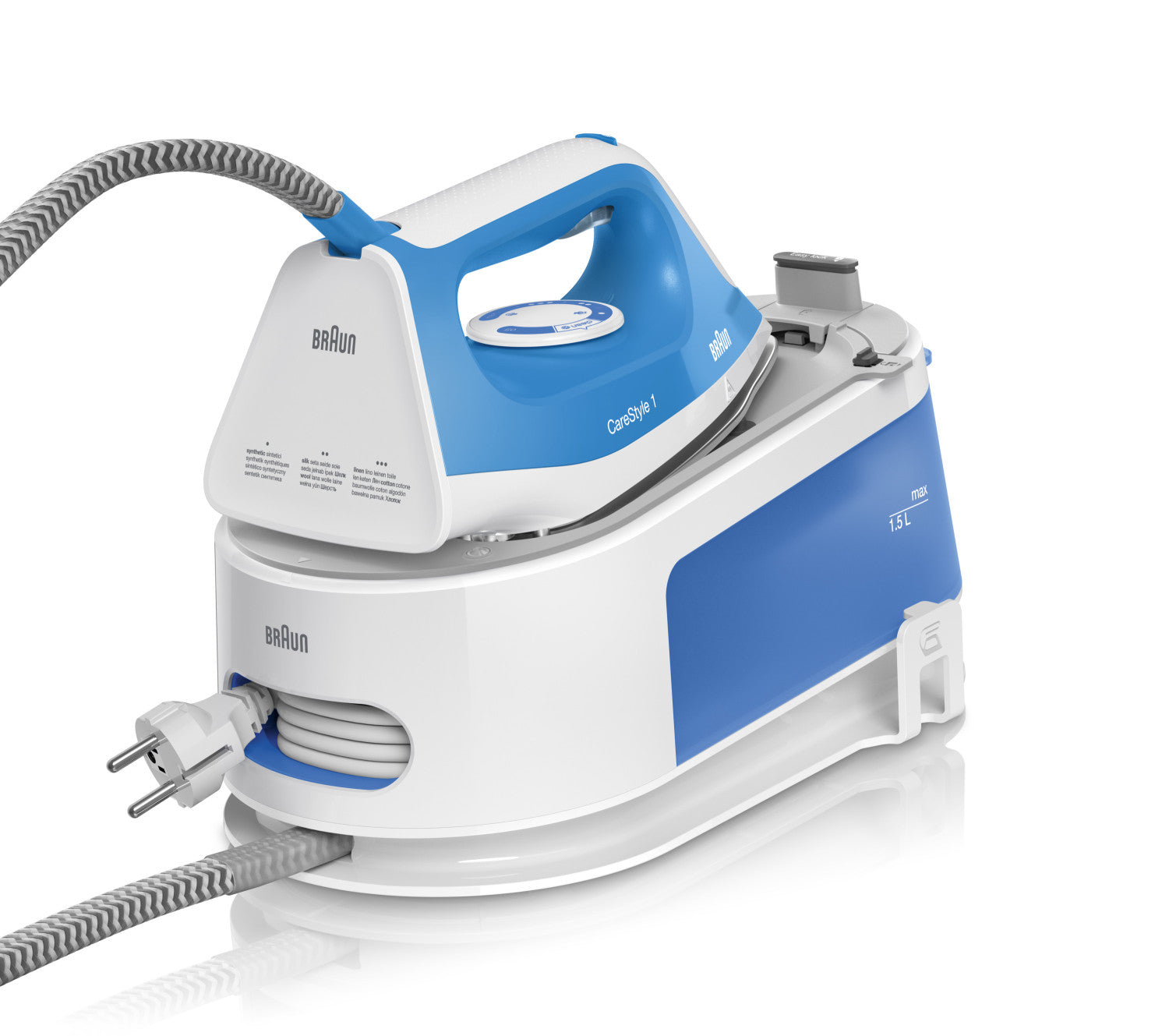 Braun CareStyle 1IS1012BL Ferro da Stiro 2400 W 1,5 L Ceramica Blu Bianco