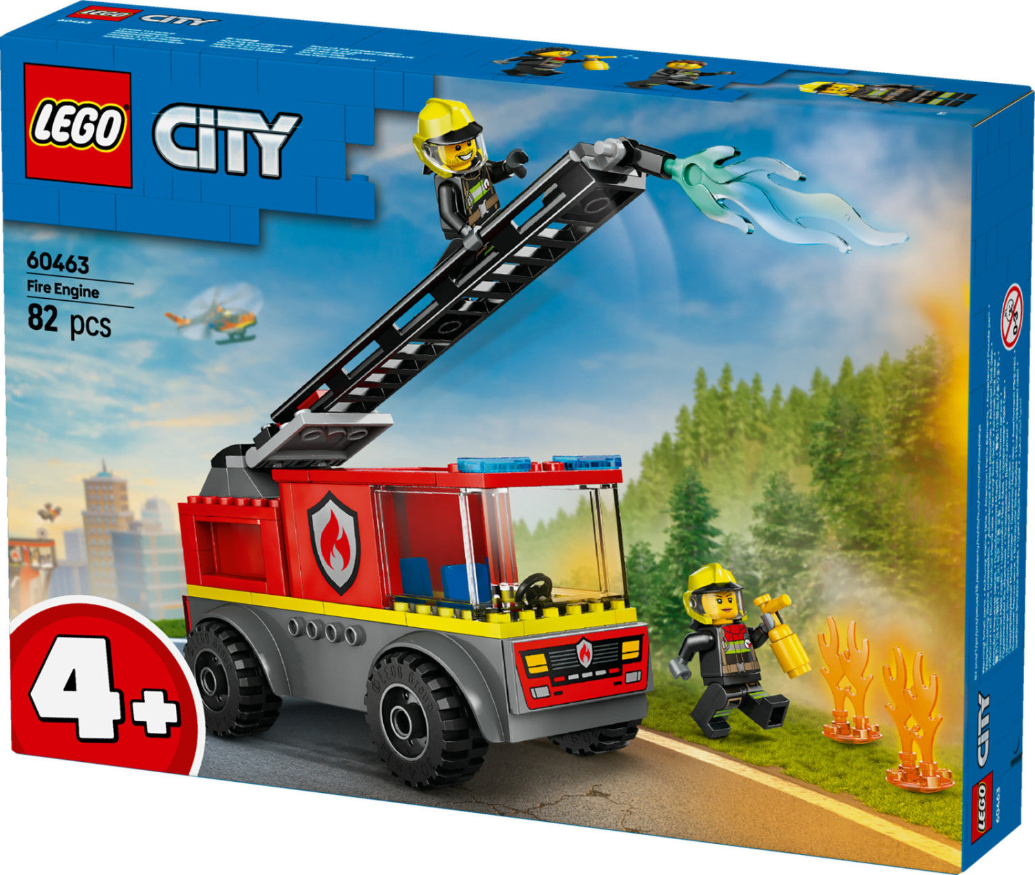 LEGO City Camion dei Pompieri con Scala 60463 Set Costruzione 82 Pezzi 4