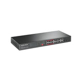 Mercusys 16-PORT 10/100MBPS 2-PORT GB RCK 16-PORT POE Non gestito Fast Ethernet (10/100) Supporto Power over Ethernet (PoE) Nero