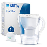 Brita Marella Caraffa Filtrante 2,4 L Trasparente Bianco