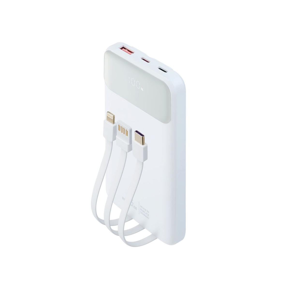 Rivacase VA2211WH batteria portatile Polimeri di litio (LiPo) 10000 mAh Bianco