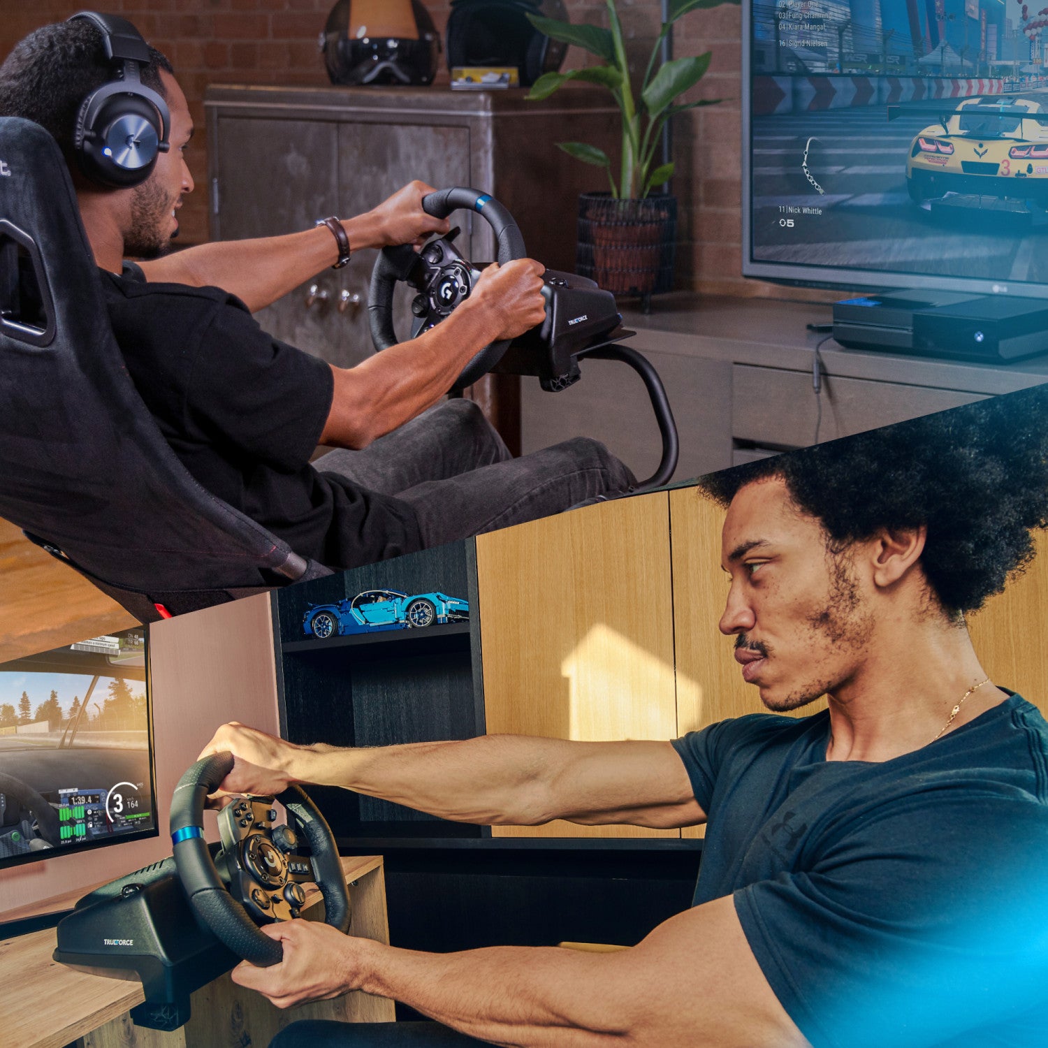 Logitech G923 Sterzo con Pedali Analogico Digitale USB 2.0 per PC Xbox One / Series S X Nero