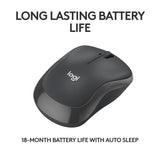 Logitech M240 Mouse Ambidestro Wireless Bluetooth Grafite