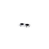 DCG Eltronic EKP2420 piano cottura Nero, Bianco Superficie piana Piastra sigillata 2 Fornelli