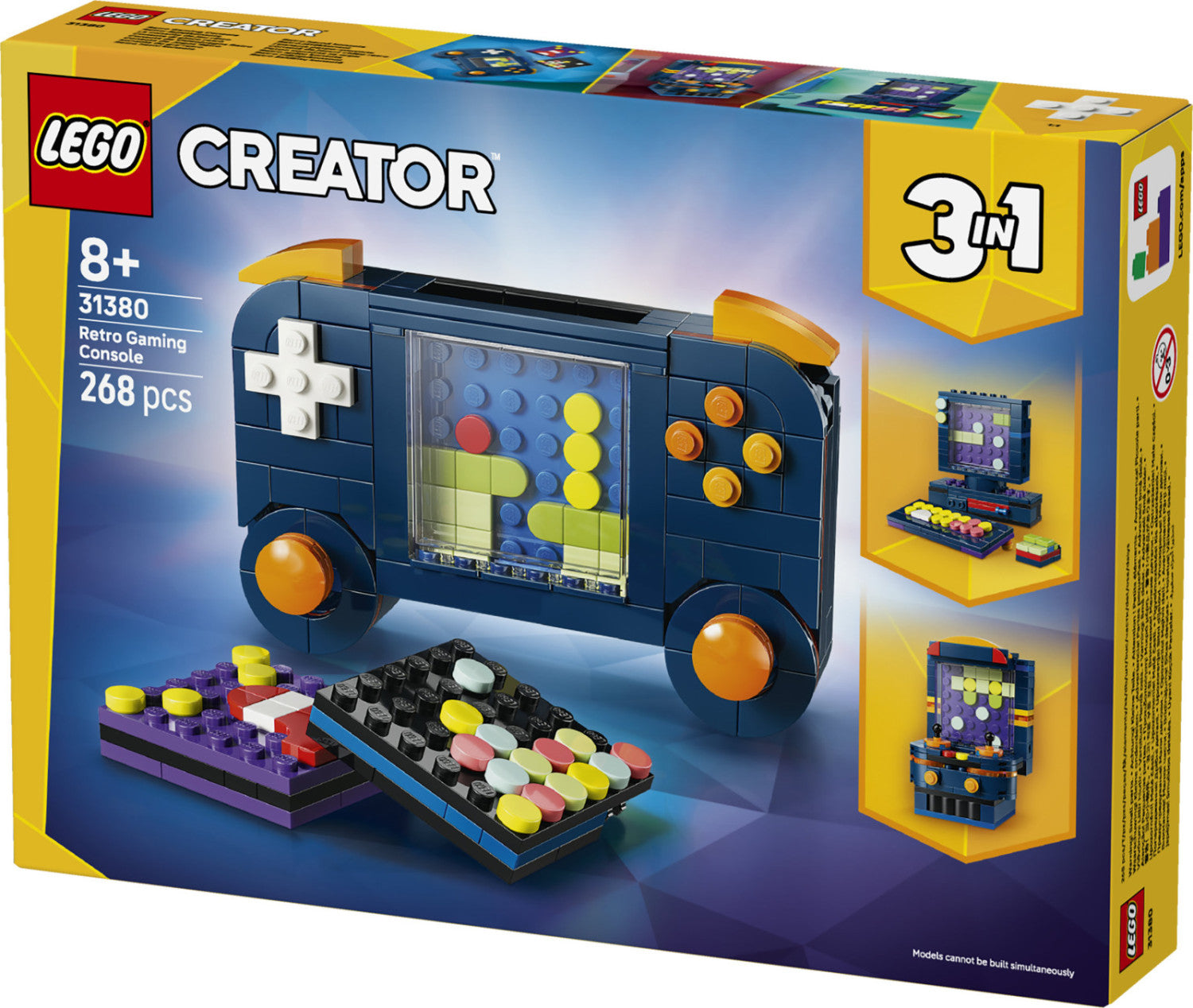 LEGO Creator 3 in 1 Console di Gioco Retrò 31380 268 pezzi età 8