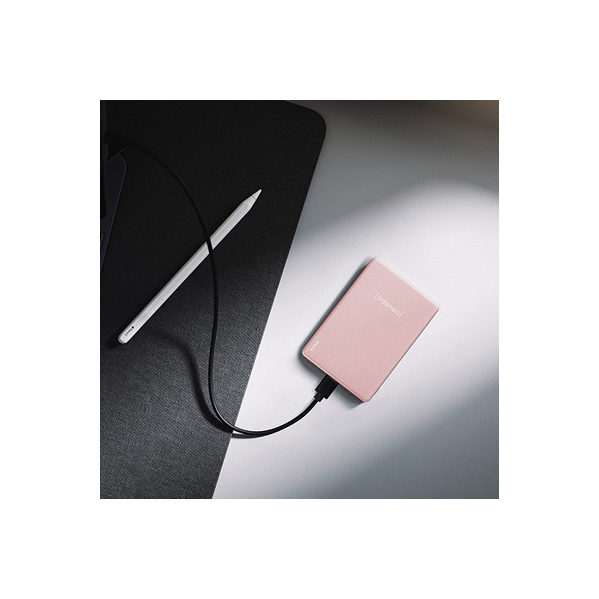 Intenso MW5000 Polimeri di litio (LiPo) 5000 mAh Carica wireless Rosa