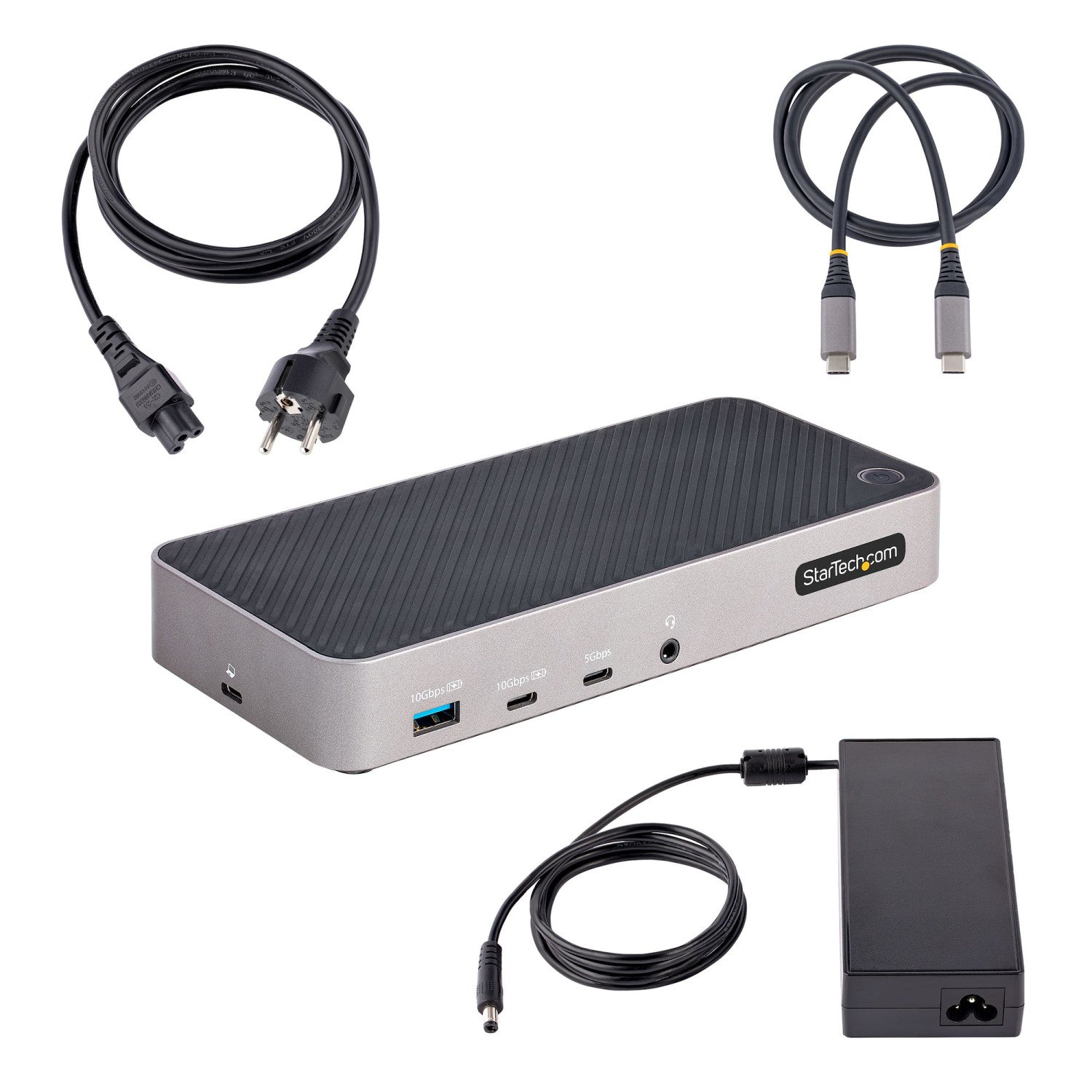 StarTech.com Docking station USB-C per Tre Monitor - Dock USB C Triplo HDMI/DP 4K - Hub USB a 5 Porte - GbE - PD 100W - Docking Station Universale Multi Monitor - Compatibile con Thunderbolt 3/4