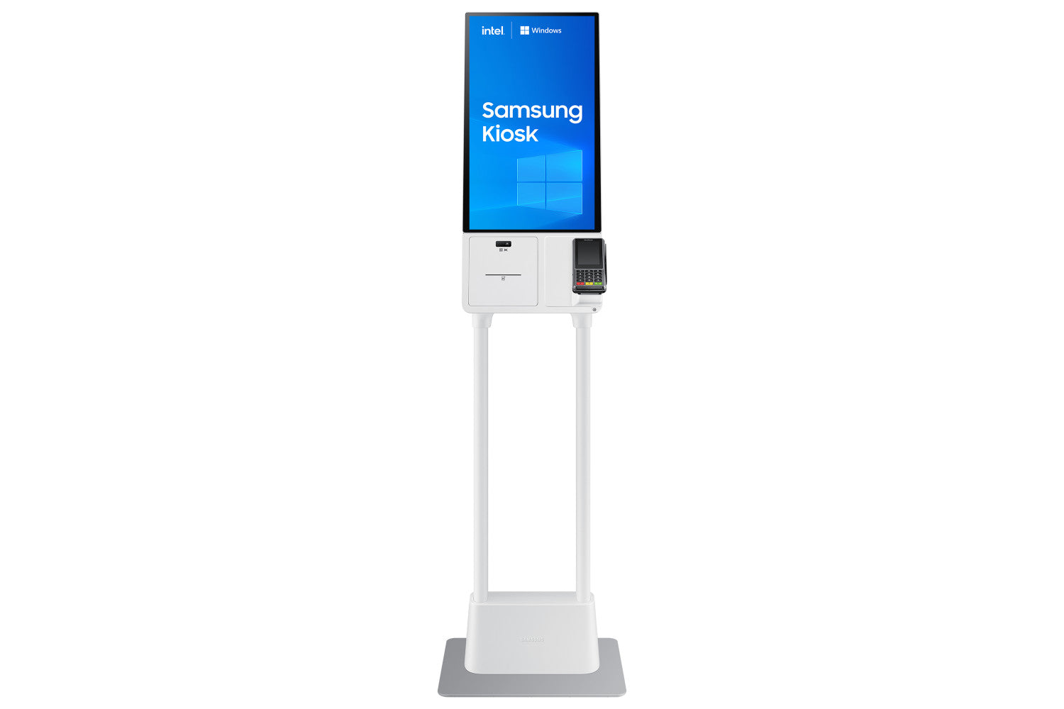 Samsung KM24C-C Design chiosco 61 cm (24") LED 250 cd/m² Full HD Bianco Touch screen Processore integrato Windows 10 IoT Enterprise 16/7