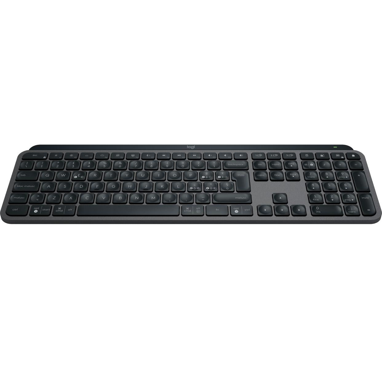 Logitech MX Keys S tastiera RF senza fili Bluetooth QWERTY Italiano Grafite