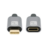 Techly Cavo prolunga USB 3.2 Gen 2 USB-C M/F 1m Nero
