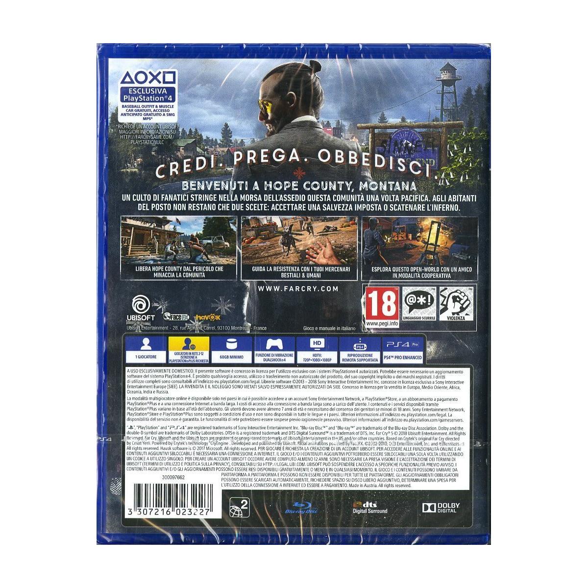 Ubisoft Far Cry 5 PS4 Standard Multilingua PlayStation 4