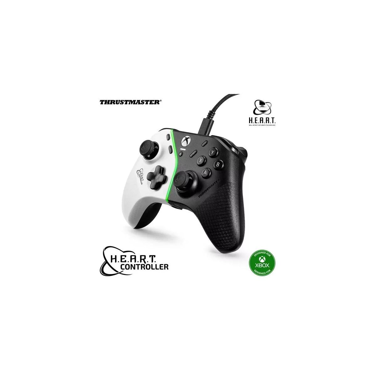 Thrustmaster H.E.A.R.T. Nero, Bianco USB Gamepad PC, Xbox One, Xbox One S, Xbox One X