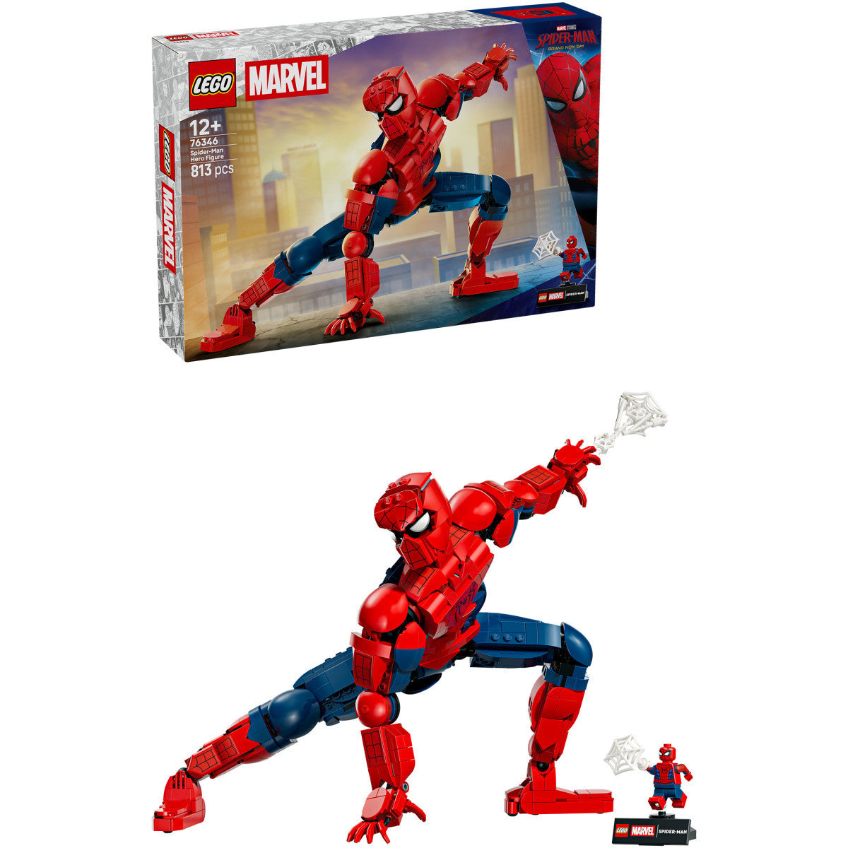 LEGO Marvel 76346 Personaggio Di Spider-Man Action Figure 813 Pezzi 36 Cm 12