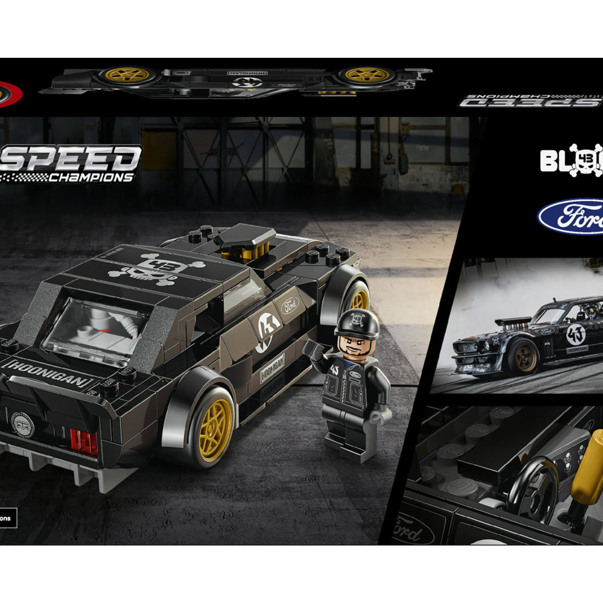 Lego Speed Champions 77262 Ford Mustang '65 Hoonicorn V1 Di Ken Block, Macchina Giocattolo Con Minifigure, Regalo Bambini 9