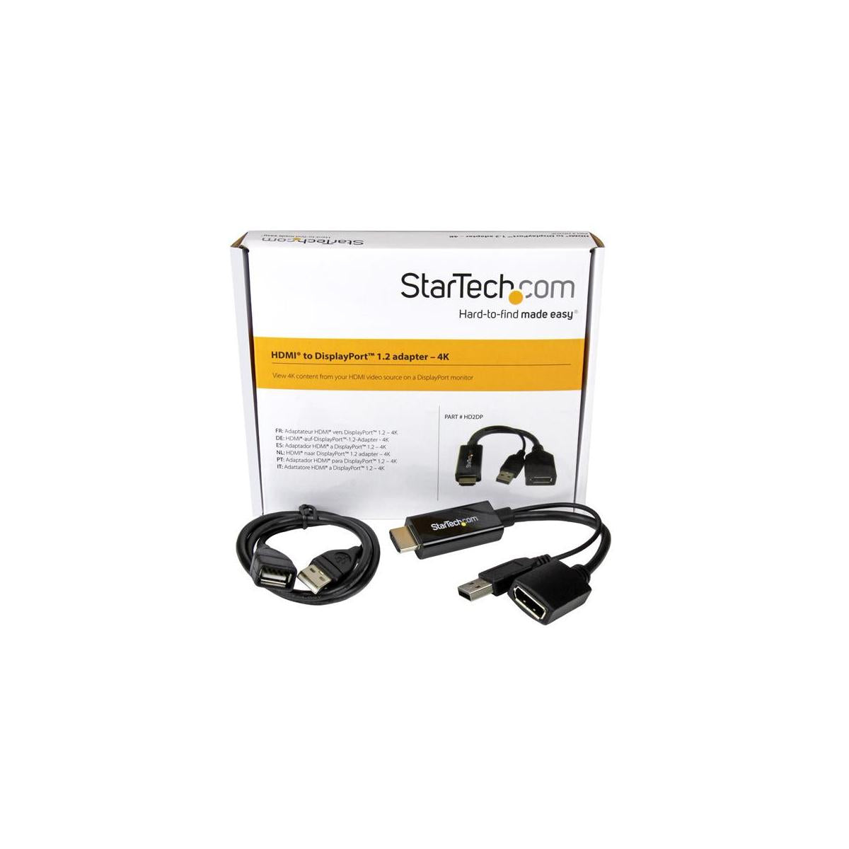 StarTech.com HD2DP cavo e adattatore video Nero