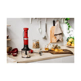 KitchenAid 5KHBV83EER Frullatore ad immersione 180 W Rosso, Acciaio inox