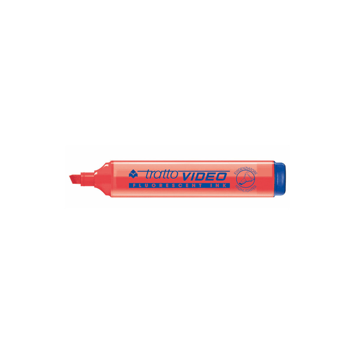 Tratto 830206 evidenziatore 1 pz Punta smussata Rosso