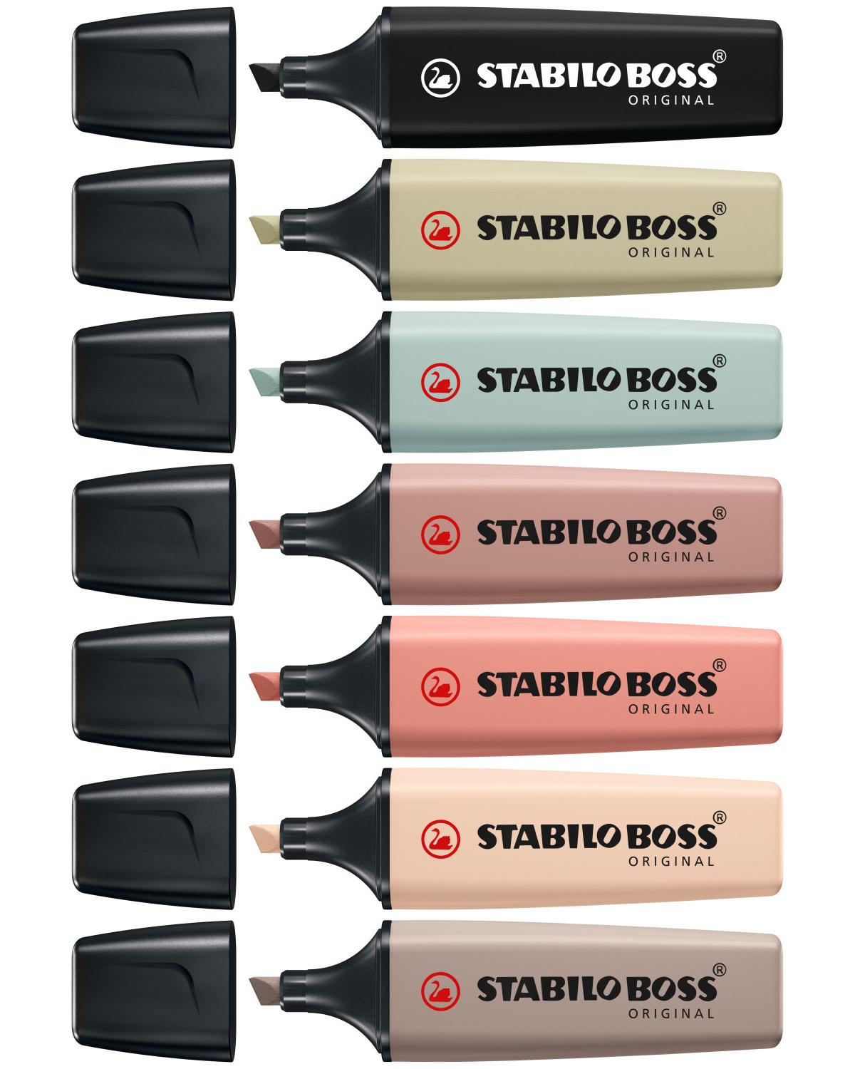 STABILO BOSS ORIGINAL NatureColors evidenziatore 10 pz Punta smussata Grigio chiaro