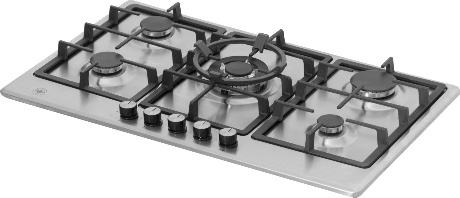 Bertazzoni La Germania P905CLAGXV piano cottura Acciaio inox Da incasso 90 cm Gas 5 Fornelli