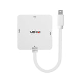 Lindy 41035 cavo e adattatore video 0,2 m Bianco