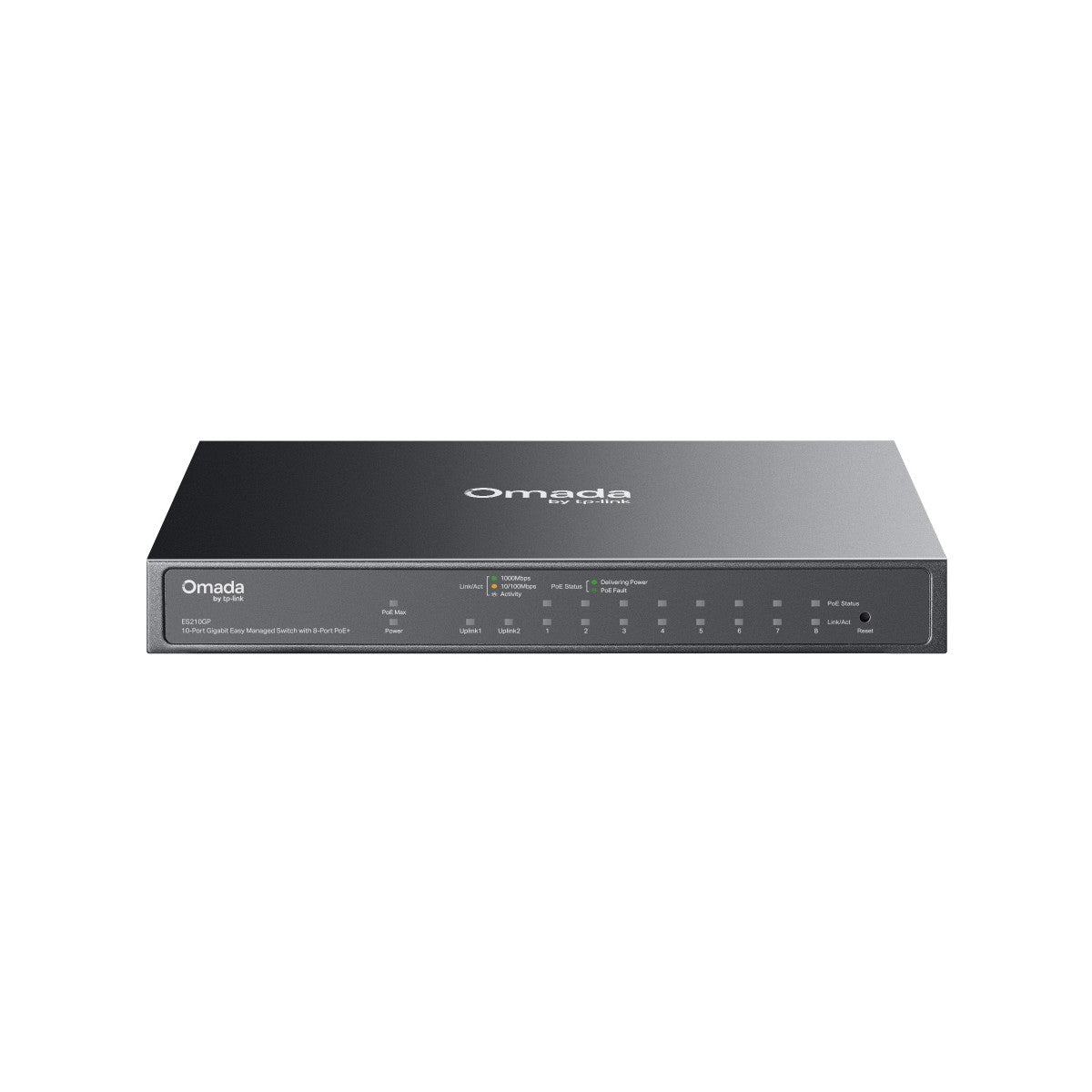 TP-Link Omada ES210GP switch di rete Gestito L2 Gigabit Ethernet (10/100/1000) Supporto Power over Ethernet (PoE) DIN rail Nero