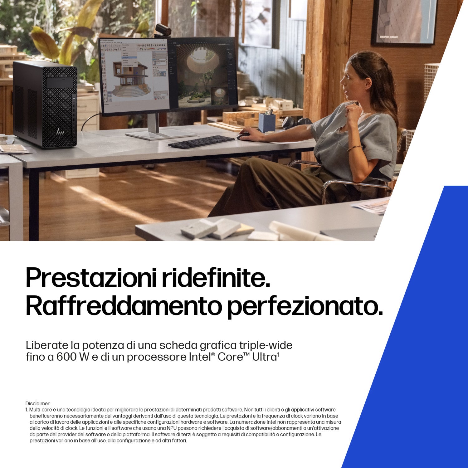 HP Z2 Tower G1i Wolf Pro Security Edition Intel Core Ultra 7 265K 32 GB DDR5-SDRAM 1 TB SSD Windows 11 Pro Stazione di lavoro AI Workstation, AI PC Nero