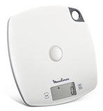 Moulinex BN1000 Bilancia Elettronica da Cucina Quadrato Grigio Bianco