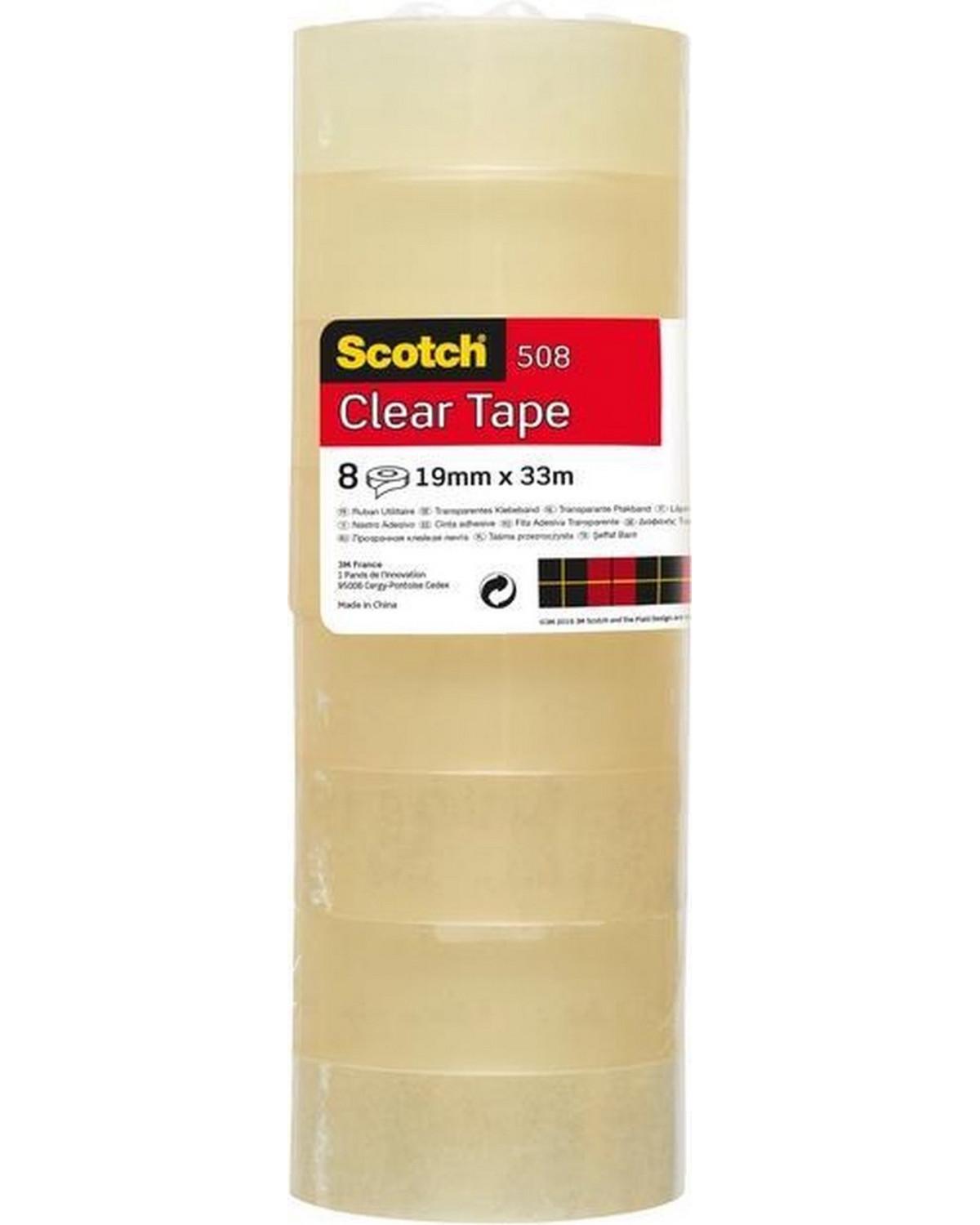 Nastro trasparente Scotch 508 19mmx33m 8 pezzi